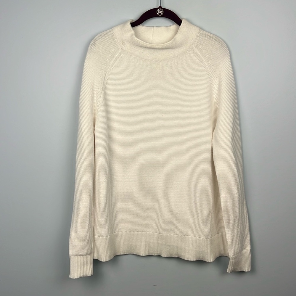 Kinross oversized small mock neck knit women’s sweater